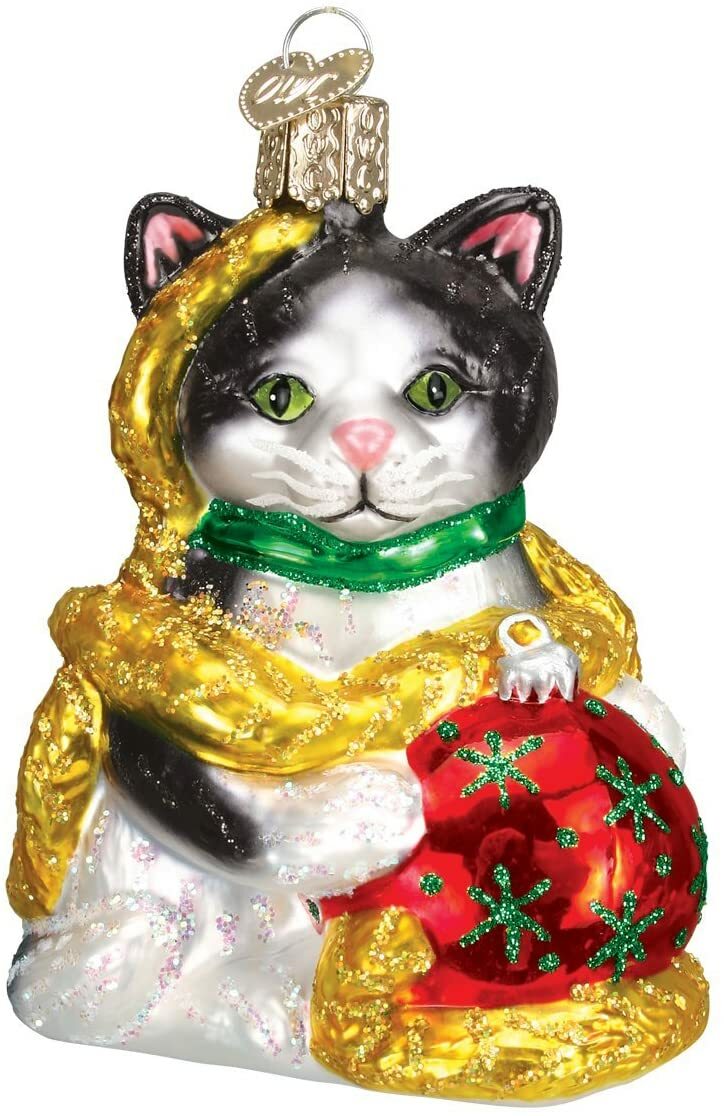 Old World Christmas – Holiday Kitten Ornament – 12223